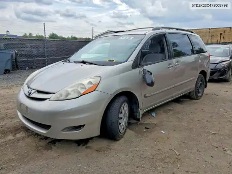5TDZK23C47S003798 — 2007 Toyota Sienna, Повреждения со всех сторон, фото до ремонта