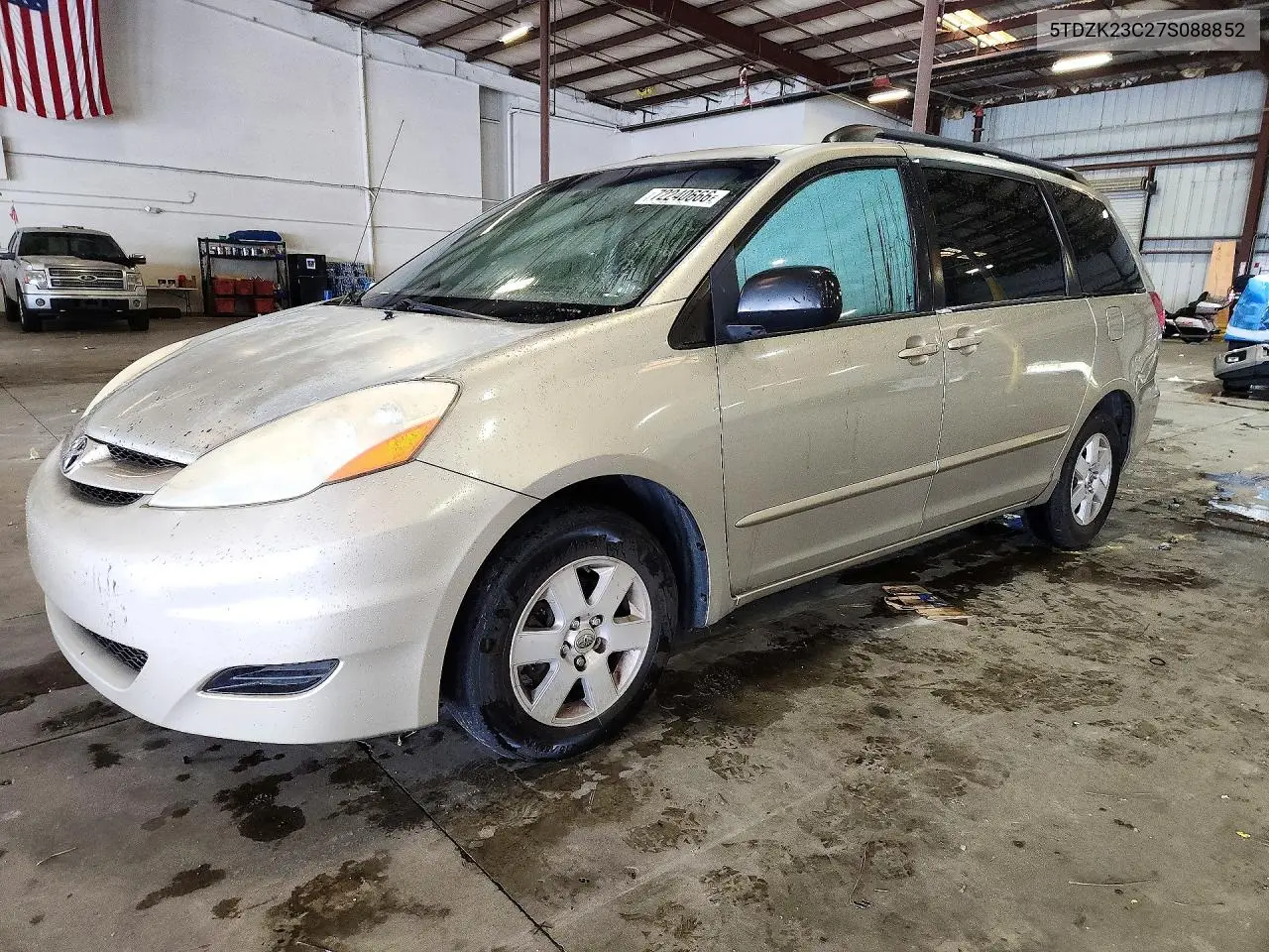 2007 Toyota Sienna Le 7-Passenger VIN 5TDZK23C27S088852 фото 1