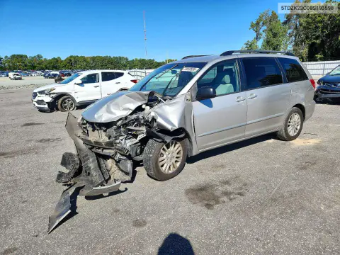 5TDZK23C08S193598 — 2008 Toyota Sienna, Передняя часть, фото до ремонта