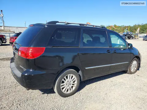 2008 Toyota Sienna Xle Limited VIN 5TDBK22CX8S022165 фото 3