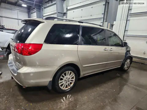 2008 Toyota Sienna Xle VIN 5TDZK22C18S159204 фото 3