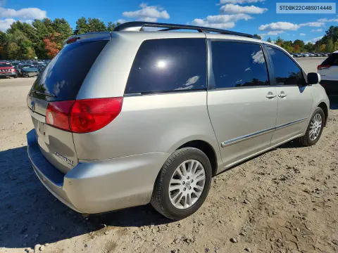 2008 Toyota Sienna Xle Limited VIN 5TDBK22C48S014448 фото 3