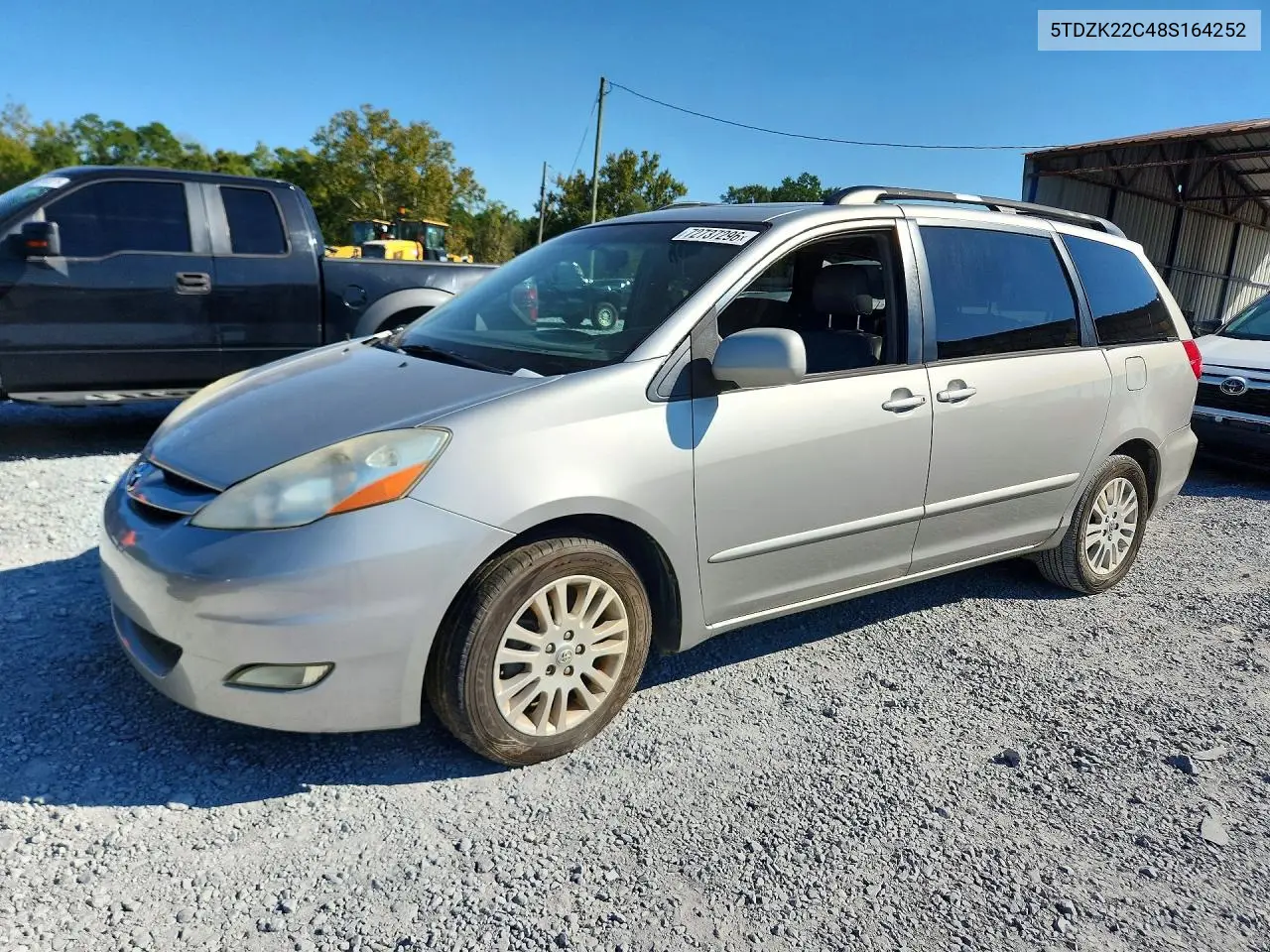 5TDZK22C48S164252 Toyota Sienna 2008 — повреждение Мелкие вмятины и царапины, фото до ремонта