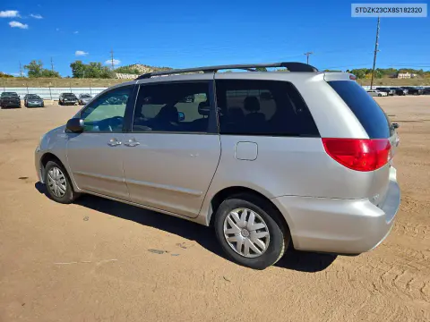 2008 Toyota Sienna Le 8-Passenger VIN 5TDZK23CX8S182320 фото 2