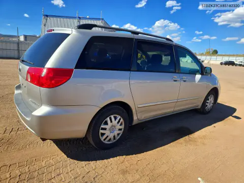 2008 Toyota Sienna Le 8-Passenger VIN 5TDZK23CX8S182320 фото 3