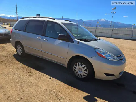 2008 Toyota Sienna Le 8-Passenger VIN 5TDZK23CX8S182320 фото 4