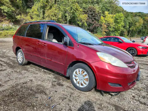 5TDZK23CX8S170068 — 2008 Toyota Sienna, фото 4 с аукциона Copart 19.10.2026, Сторона