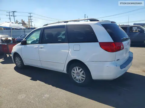 2009 Toyota Sienna Le 8-Passenger VIN 5TDZK23C89S253001 фото 2