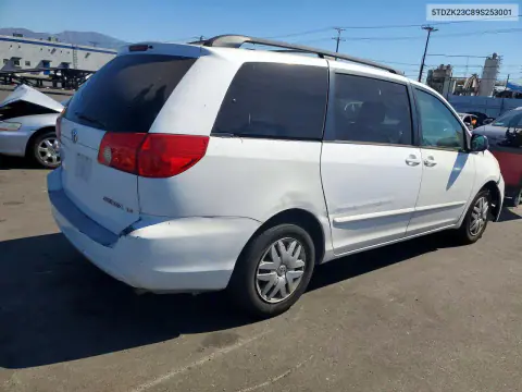 2009 Toyota Sienna Le 8-Passenger VIN 5TDZK23C89S253001 фото 3