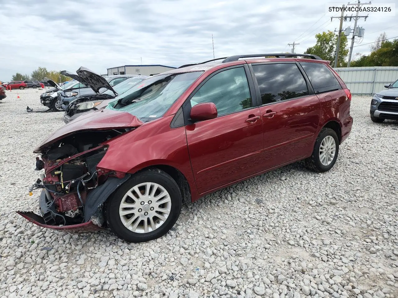2010 Toyota Sienna Xle VIN 5TDYK4CC6AS324126 фото 1