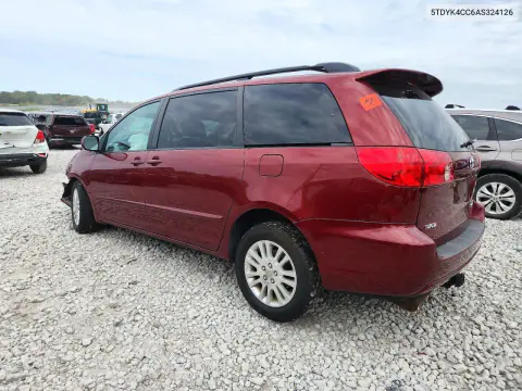 2010 Toyota Sienna Xle VIN 5TDYK4CC6AS324126 фото 2
