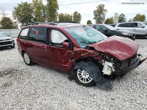 2010 Toyota Sienna Xle VIN 5TDYK4CC6AS324126 фото 4