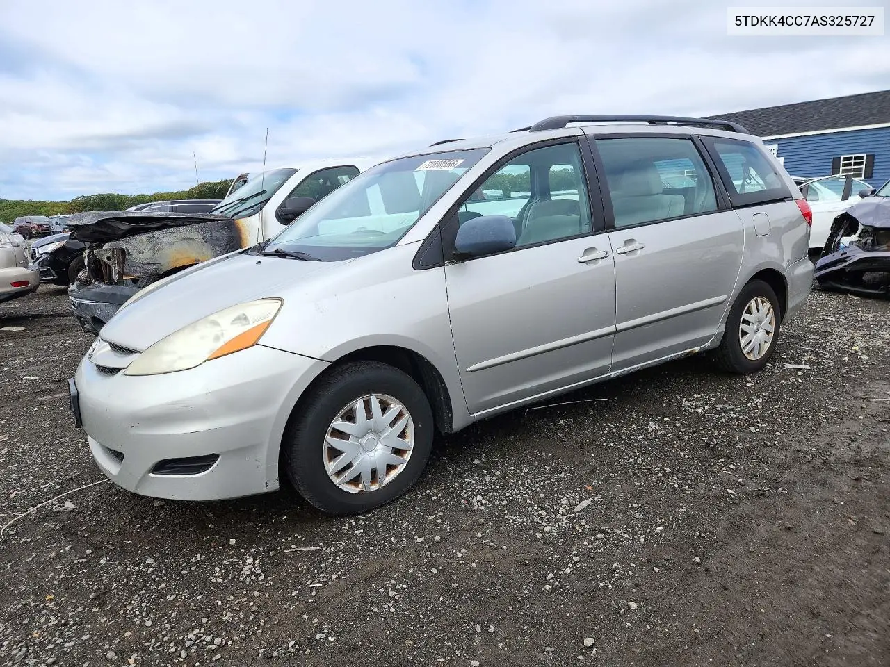 2010 Toyota Sienna Ce 7-Passenger VIN 5TDKK4CC7AS325727 фото 1