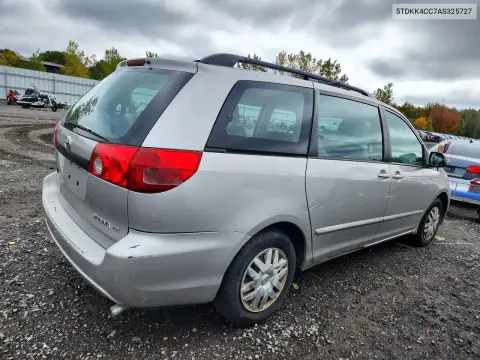 2010 Toyota Sienna Ce 7-Passenger VIN 5TDKK4CC7AS325727 фото 3