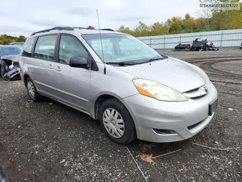 2010 Toyota Sienna Ce 7-Passenger VIN 5TDKK4CC7AS325727 фото 4