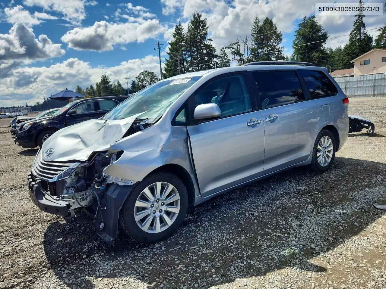 2011 Toyota Sienna Xle 7-Passenger VIN 5TDDK3DC6BS007343 фото 1