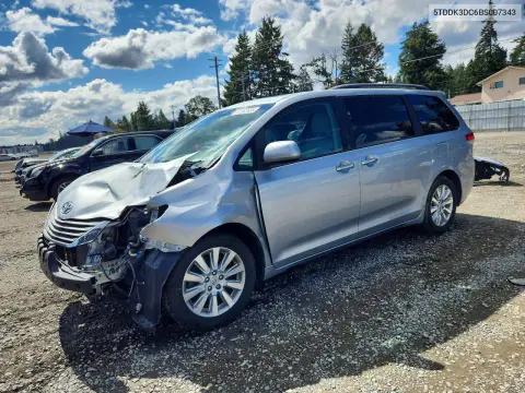 5TDDK3DC6BS007343 — 2011 Toyota Sienna, Передняя часть, фото до ремонта