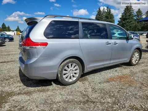 2011 Toyota Sienna Xle 7-Passenger VIN 5TDDK3DC6BS007343 фото 3