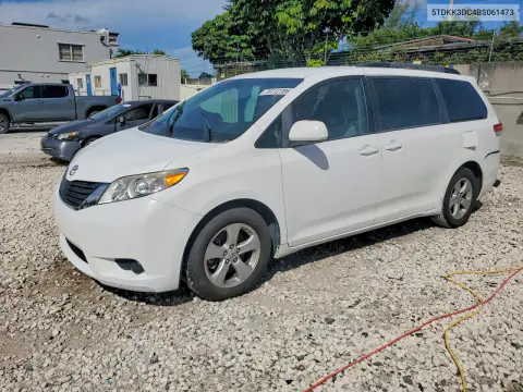 5TDKK3DC4BS061473 — 2011 Toyota Sienna, Подтопление, фото до ремонта