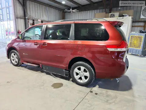 2011 Toyota Sienna Le VIN 5TDKK3DC1BS127459 фото 2