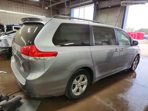 2011 Toyota Sienna Le VIN 5TDKK3DC6BS013893 фото 3