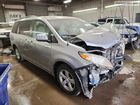 2011 Toyota Sienna Le VIN 5TDKK3DC6BS013893 фото 4