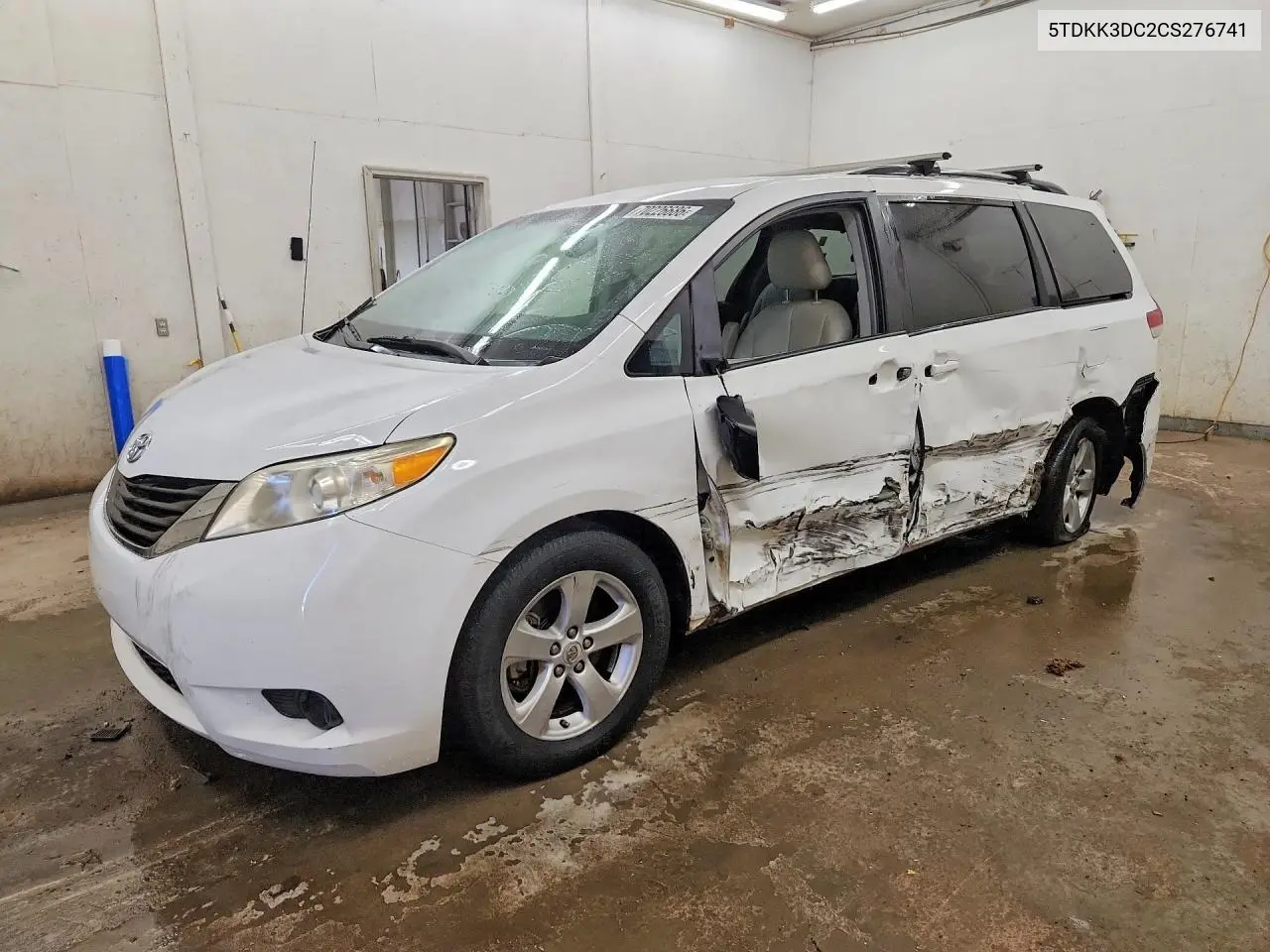 5TDKK3DC2CS276741 Toyota Sienna 2012 — повреждение Сторона, фото до ремонта
