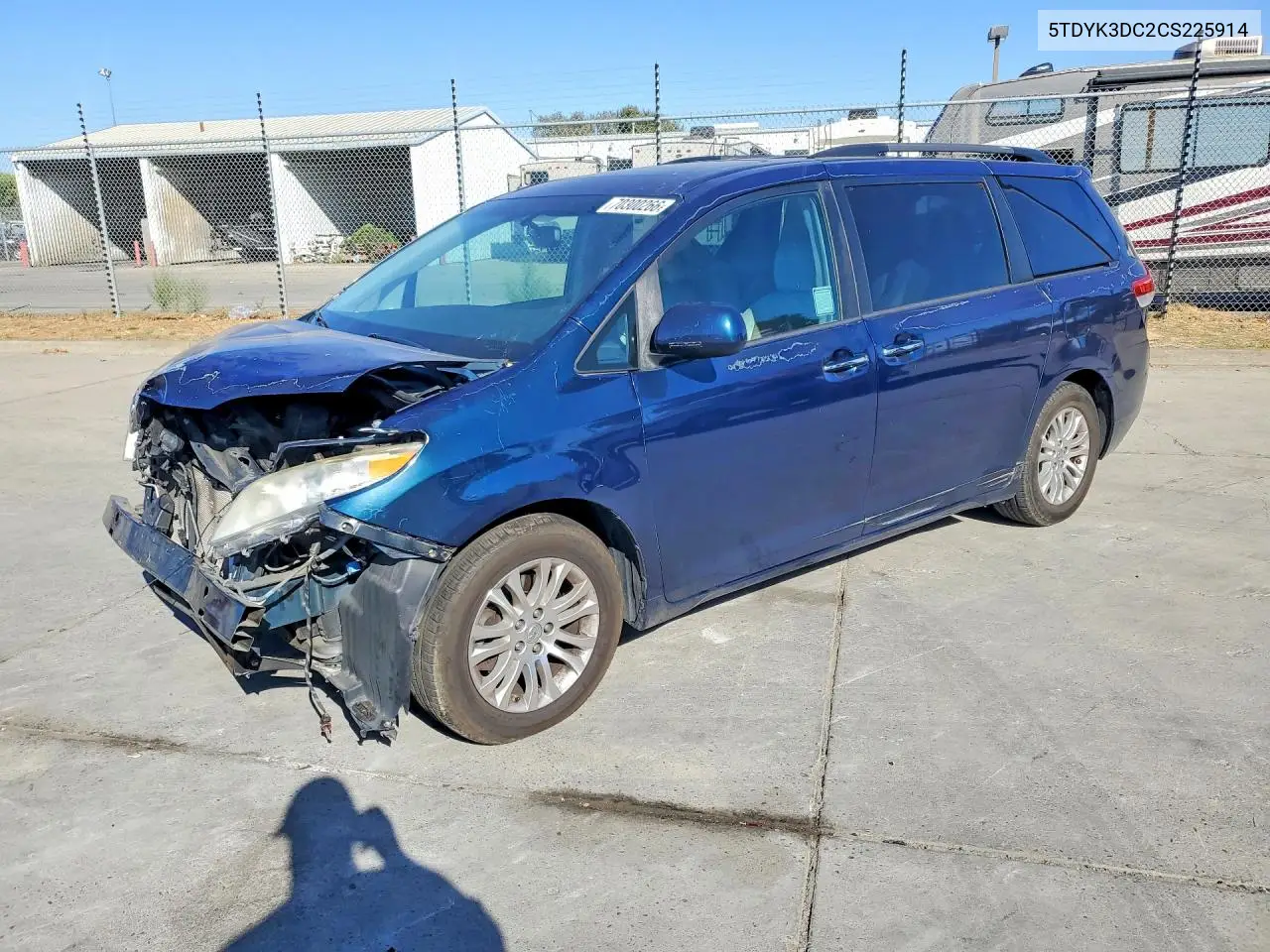 2012 Toyota Sienna Xle 8-Passenger VIN 5TDYK3DC2CS225914 фото 1