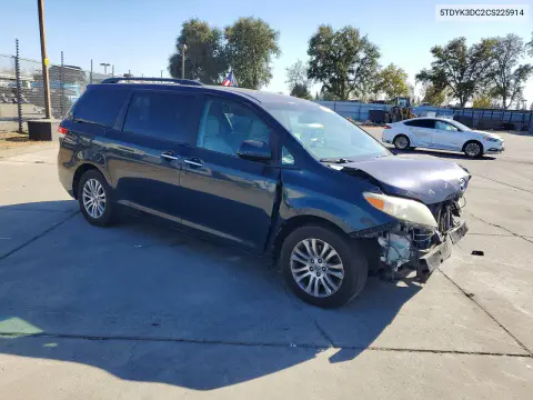 2012 Toyota Sienna Xle 8-Passenger VIN 5TDYK3DC2CS225914 фото 4
