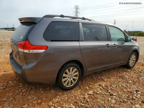 2012 Toyota Sienna Le VIN 5TDJK3DC5CS045425 фото 3