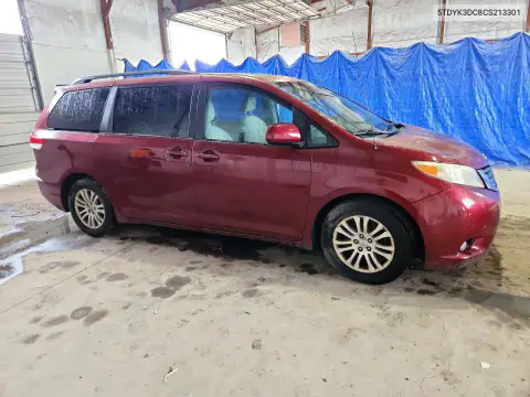 5TDYK3DC8CS213301 — 2012 Toyota Sienna, фото 4 с аукциона Copart, Естественный износ