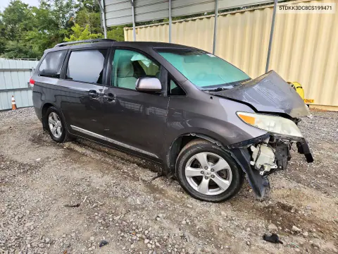 2012 Toyota Sienna Le VIN 5TDKK3DC8CS199471 фото 4