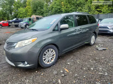 5TDYK3DC7DS382727 — 2013 Toyota Sienna, Передняя часть, фото до ремонта