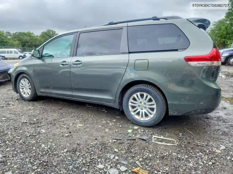 2013 Toyota Sienna Xle 8-Passenger VIN 5TDYK3DC7DS382727 фото 2
