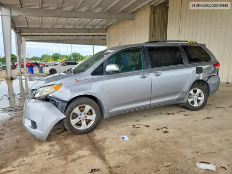 5TDKK3DC6VS340443 — 2013 Toyota Sienna, Передняя часть, фото до ремонта