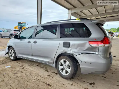 2013 Toyota Sienna VIN 5TDKK3DC6VS340443 фото 2