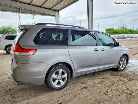 2013 Toyota Sienna VIN 5TDKK3DC6VS340443 фото 3