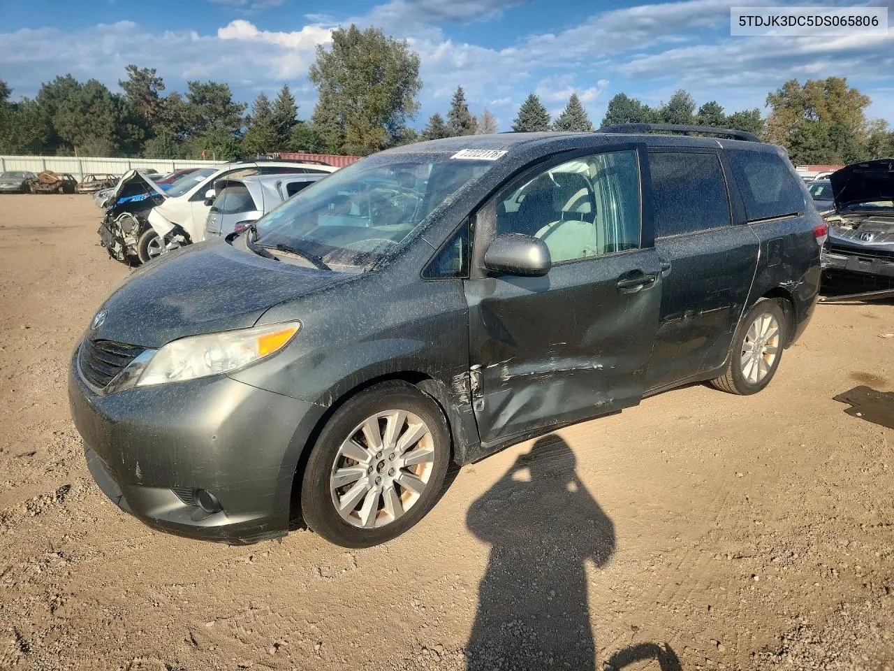 2013 Toyota Sienna Le VIN 5TDJK3DC5DS065806 фото 1
