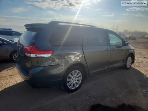 2013 Toyota Sienna Le VIN 5TDJK3DC5DS065806 фото 3