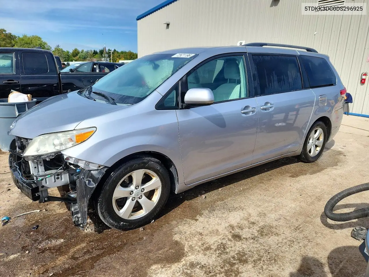 2013 Toyota Sienna Le VIN 5TDKK3DC0DS296925 фото 1