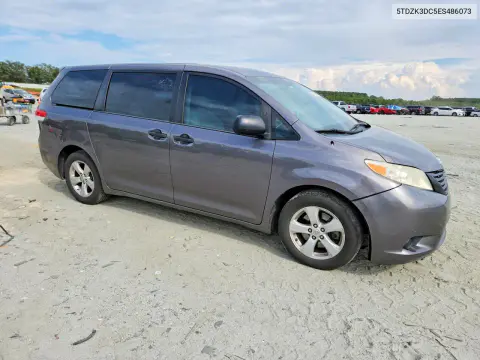 2014 Toyota Sienna L 7-Passenger VIN 5TDZK3DC5ES486073 фото 4