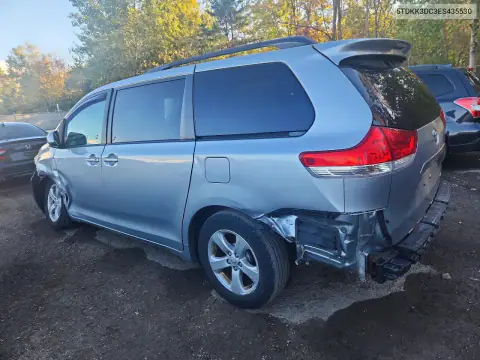 5TDKK3DC3ES435530 — 2014 Toyota Sienna, фото 2 с аукциона Copart, Передняя часть