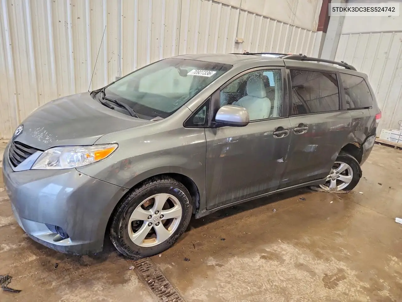 2014 Toyota Sienna Le VIN 5TDKK3DC3ES524742 фото 1
