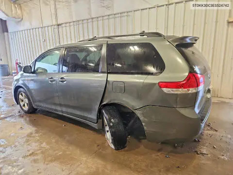 2014 Toyota Sienna Le VIN 5TDKK3DC3ES524742 фото 2
