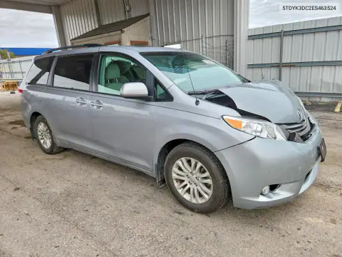 2014 Toyota Sienna Xle 8-Passenger VIN 5TDYK3DC2ES463524 фото 4