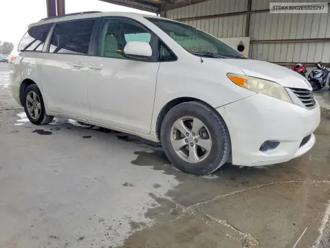 2014 Toyota Sienna Le VIN 5TDKK3DC2ES525297 фото 4
