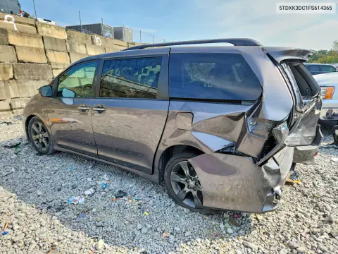 2015 Toyota Sienna Sport VIN 5TDXK3DC1FS614365 фото 2