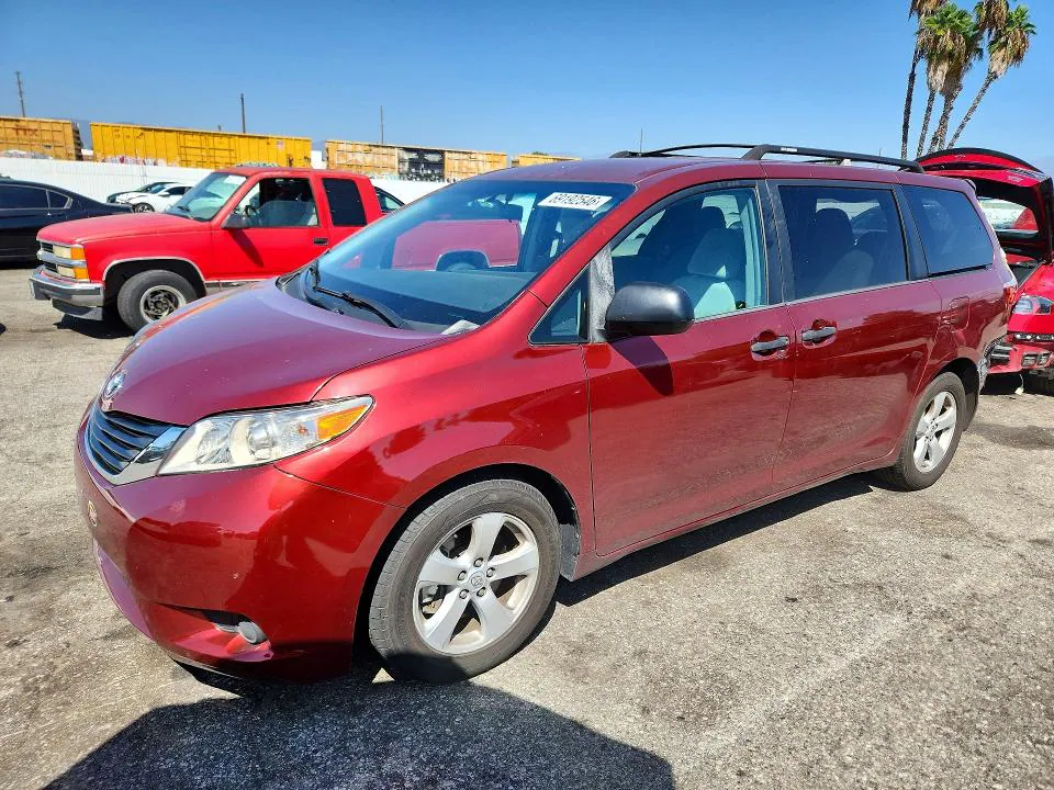 2015 TOYOTA SIENNA VIN 5TDZK3DC5FS576342 фото 1