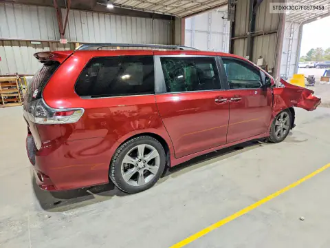 2015 Toyota Sienna Sport VIN 5TDXK3DC7FS579458 фото 3