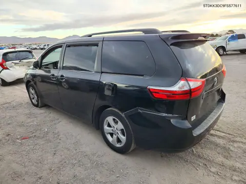 2015 Toyota Sienna Le VIN 5TDKK3DC9FS577611 фото 2